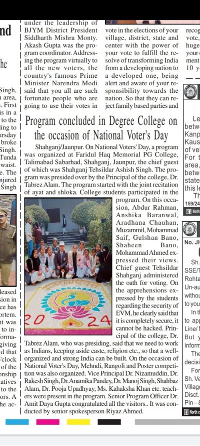 NATIONAL VOTER'S DAY